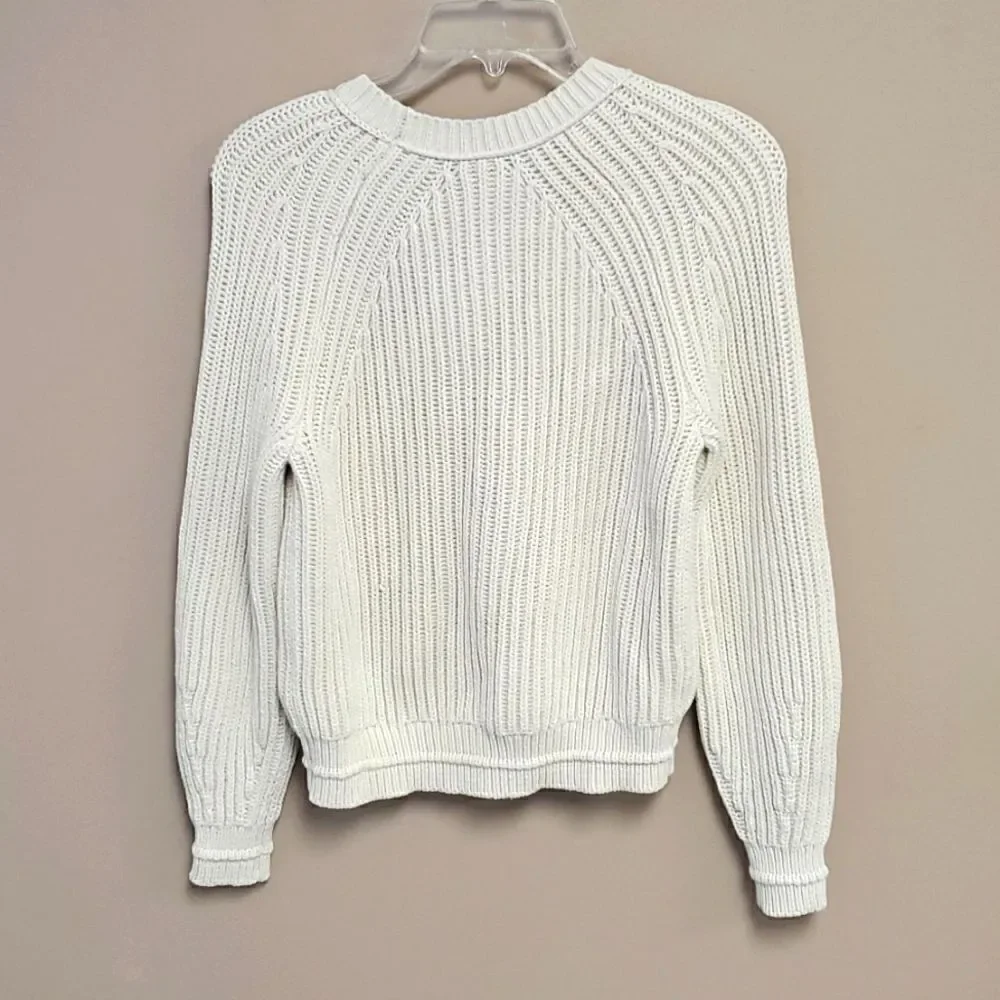 ‎J. CREW Ribbed Crew Neck Chunky Sweater - Size X-Small (NWT)
